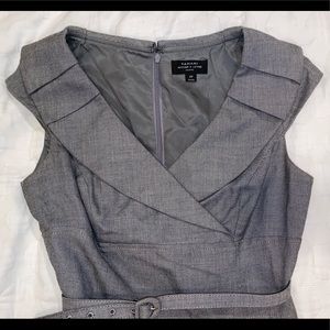 Tahari Arthur S. Levine grey dress